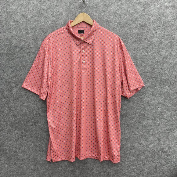 Greg Norman Performance Polo Play Dry Men's Peach Golf Polo Shirt, XXL, NEW - Picture 1 of 10